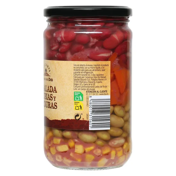 Ensalada de alubias y verduras Vegecampo de Dia 370 g 3