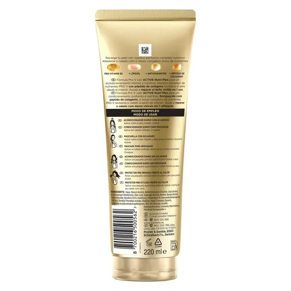Acondicionador intensivo repara y protege Pantene tubo 220 ml 2