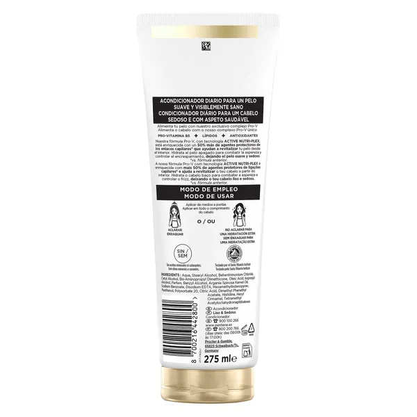 Acondicionador suave y liso Pantene tubo 275 ml 2