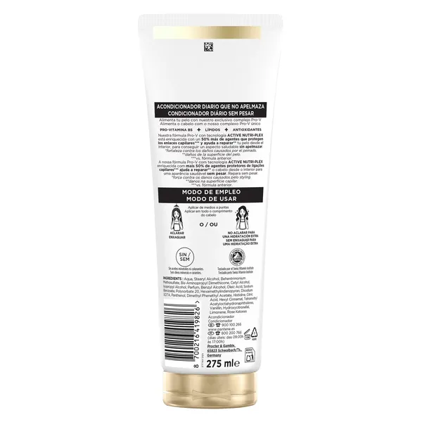 Acondicionador repara y protege cabello dañado Pantene tubo 275 ml 2