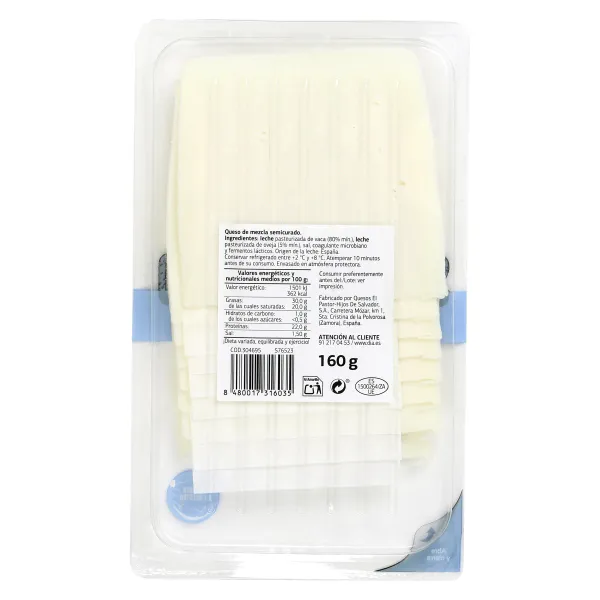 Queso mezcla semicurado Dia El Cencerro 160 g 2
