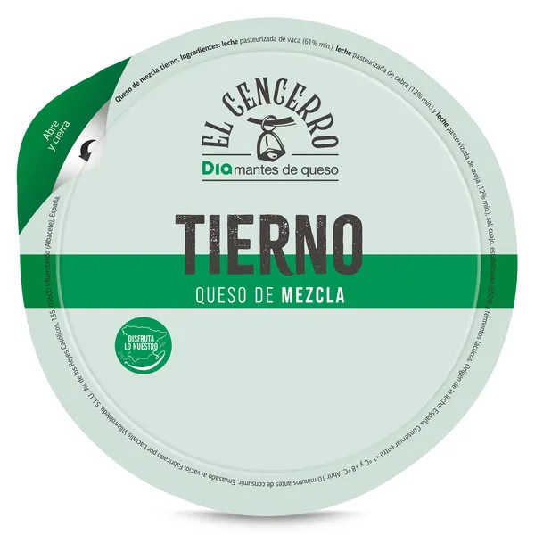 Queso tierno mezcla Dia El Cencerro 1 Kg 3
