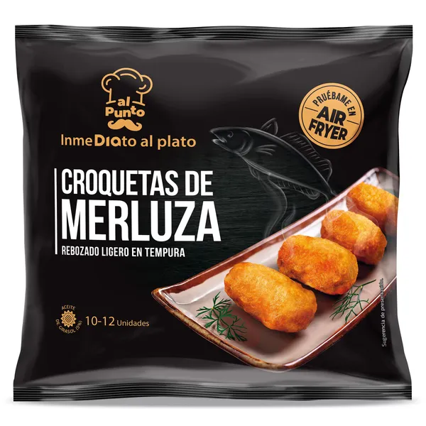 Croquetas de merluza y langostino Dia Al Punto 350 g 2