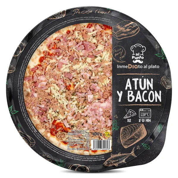 Pizza atún y bacon Al Punto Dia 400 g