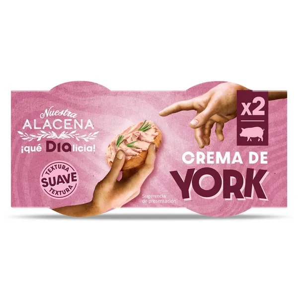 Crema de york Dia Nuestra Alacena 2 x 78 g 2