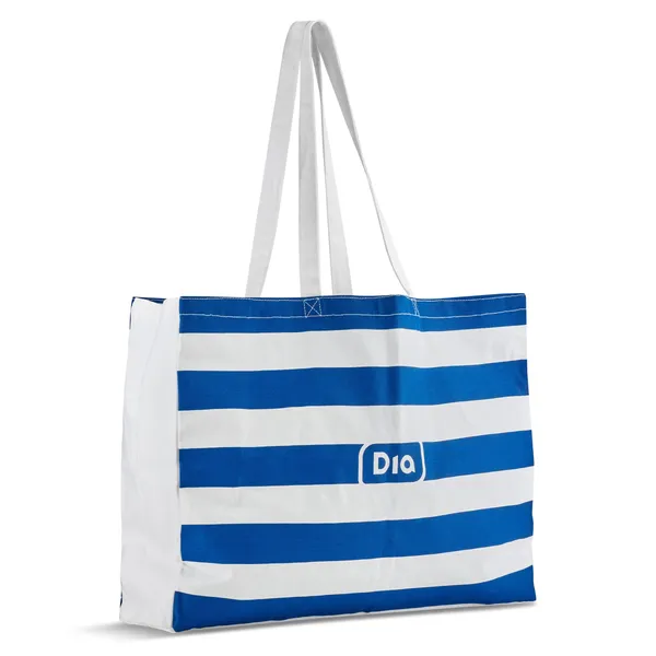 Bolsa de algodón azul de rayas Dia 1 unidad 4