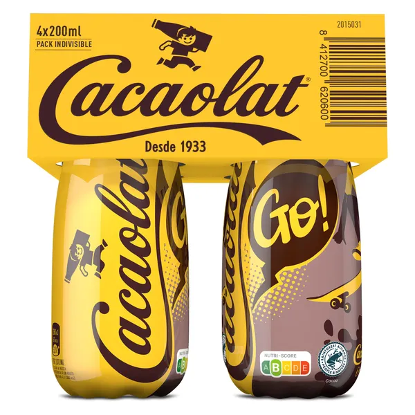 Batido de chocolate Cacaolat 4 x 200 ml 2