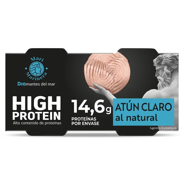 Atún claro al natural alto en proteínas Dia Mari Marinera 2 x 56 g 2