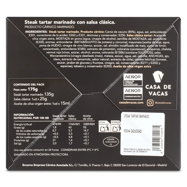 Stear tartar Casa de vacas 180 g 4
