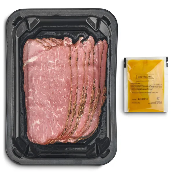 Pastrami con salsa de miel y mostaza Casa de vacas bandeja 145 g 2