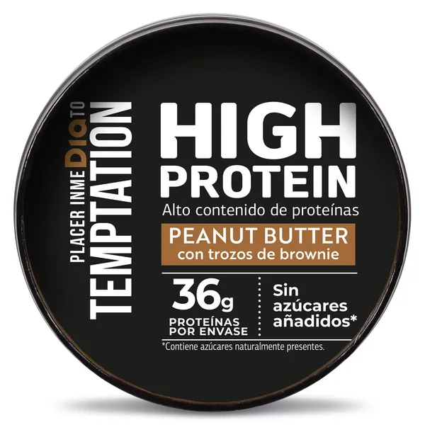 Tarrina de cacahuete alto en proteínas Dia Temptation 350 g 2