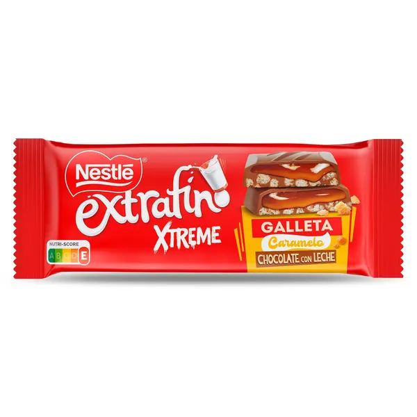 Chocolate con leche relleno de galleta y caramelo Nestlé Extrafino 87 g