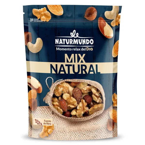 Mix de frutos secos naturales Dia Naturmundo 200 g 2