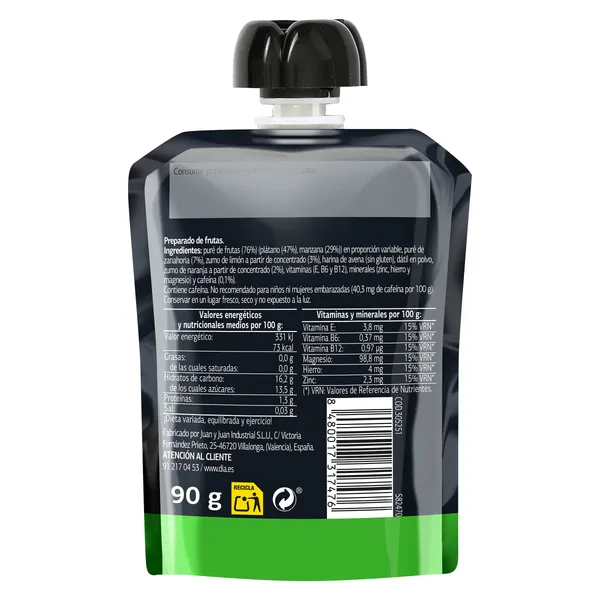 Pouch pre entreno de frutas Dia Naturmundo 90 g 3
