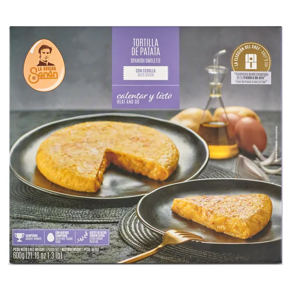Tortilla de patatas con cebolla La cocina de senen caja 600 g 2