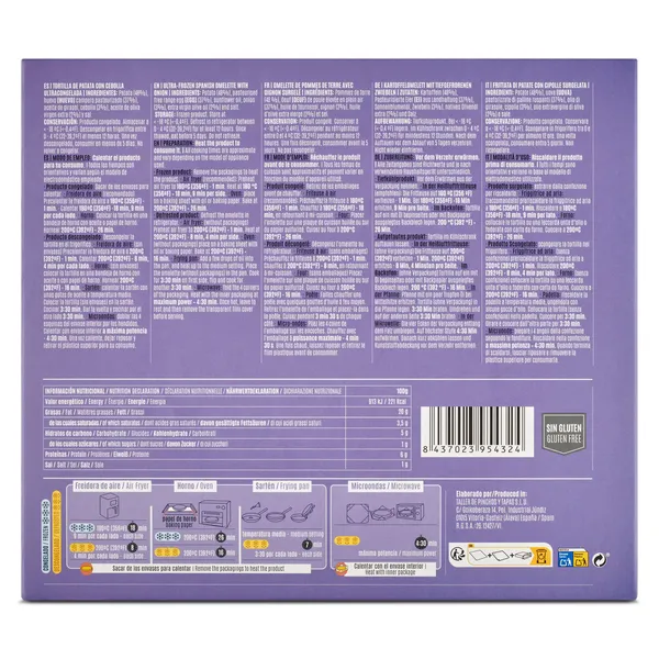 Tortilla de patatas con cebolla La cocina de senen caja 600 g 3