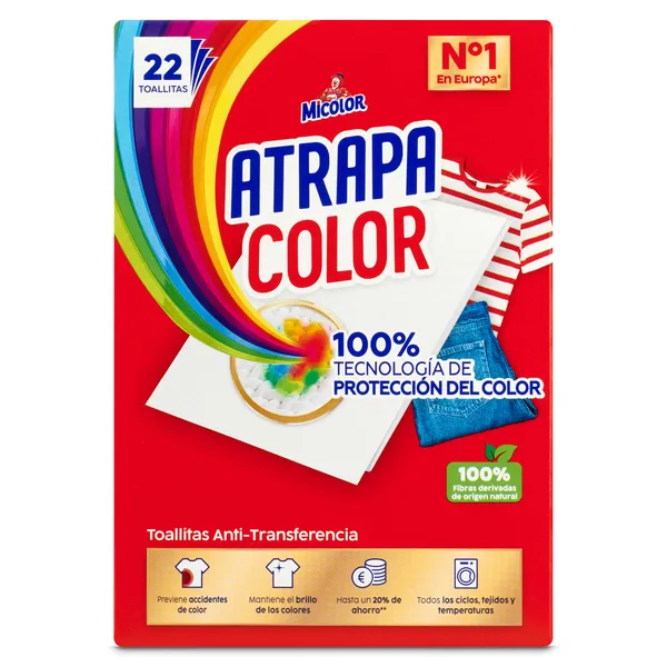 Toallitas atrapacolor Micolor 22 unidades 2