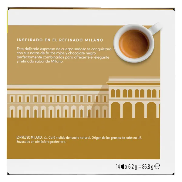 Café en cápsulas espresso milano Nescafé Dolce Gusto caja 14 unidades 3