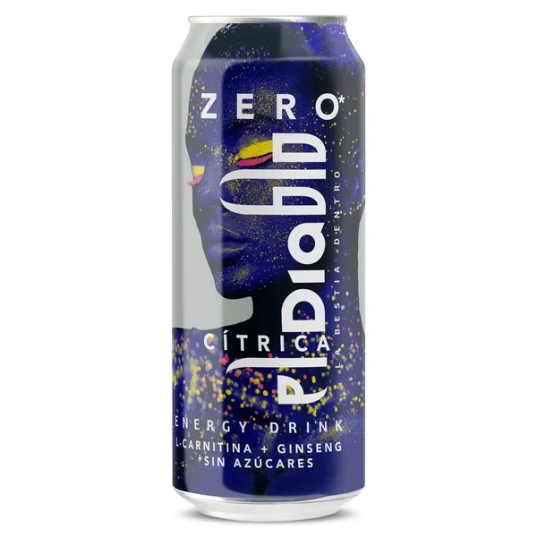 Bebida energética cítrica zero Dia El diablo 500 ml 2