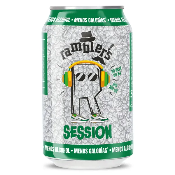 Cerveza baja en calorías session Ramblers de Dia pack 6 x 33 cl 2