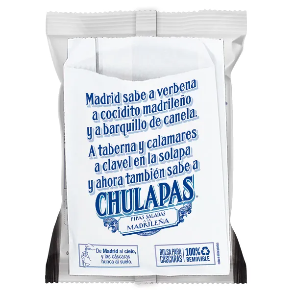Pipas saladas Chulapas bolsa 110 g 3