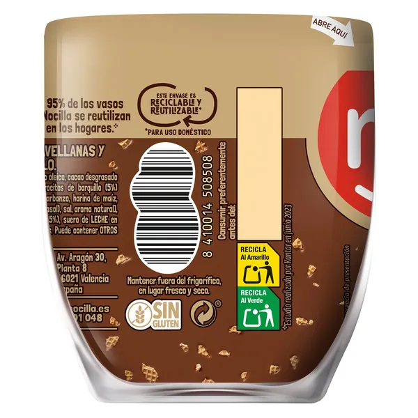 Crema de cacao crunchy Nocilla 180 g 3