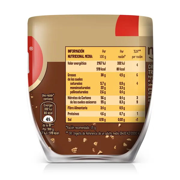 Crema de cacao crunchy Nocilla 180 g 4