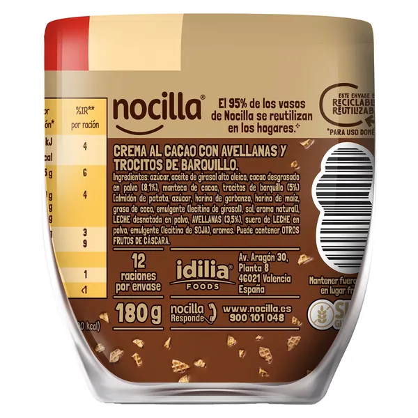 Crema de cacao crunchy Nocilla 180 g 5