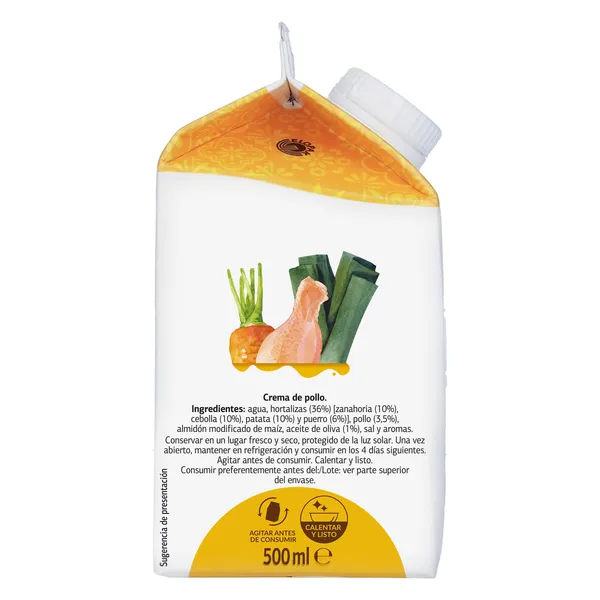 Crema de pollo con verduras Dia Al Punto 500 ml 4