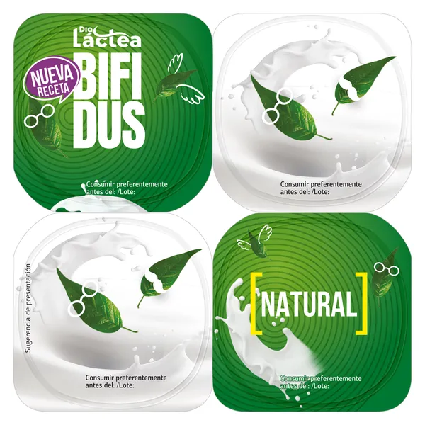 Bífidus natural Dia Láctea pack 4 x 125 g 2