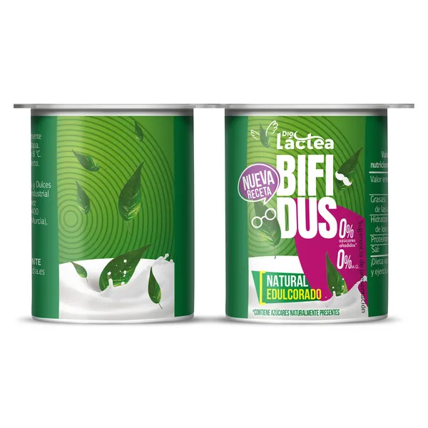 Bífidus natural edulcorado doble 0% Dia Láctea pack 4 x 125 g 3