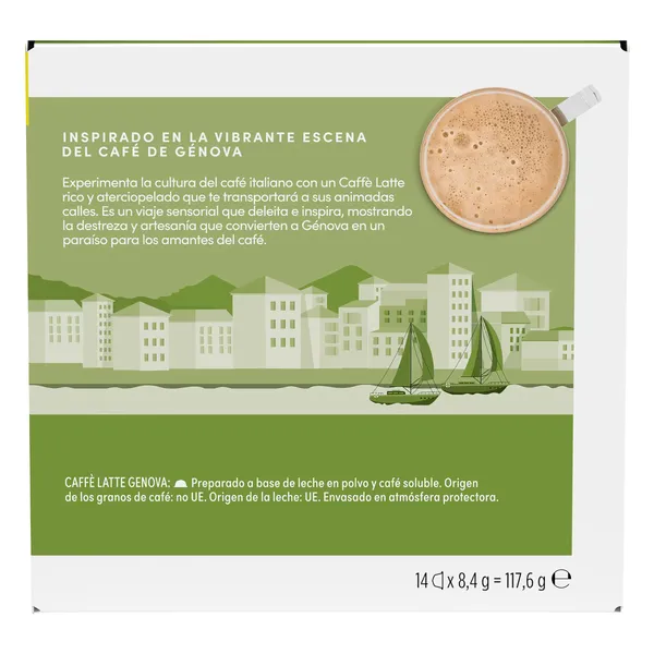 Café con leche en cápsulas Genova Nescafé Dolce Gusto caja 14 unidades 3