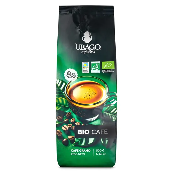 Café en grano ecológico Ubago 500 g 2