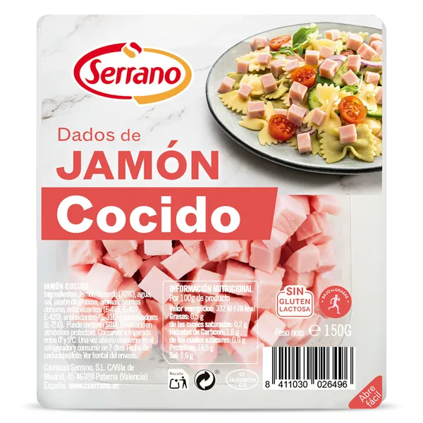 Jamón cocido en dados Serrano 150 g 2