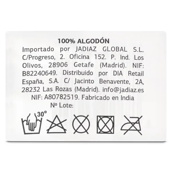 Bolsa de algodón azul Dia 5