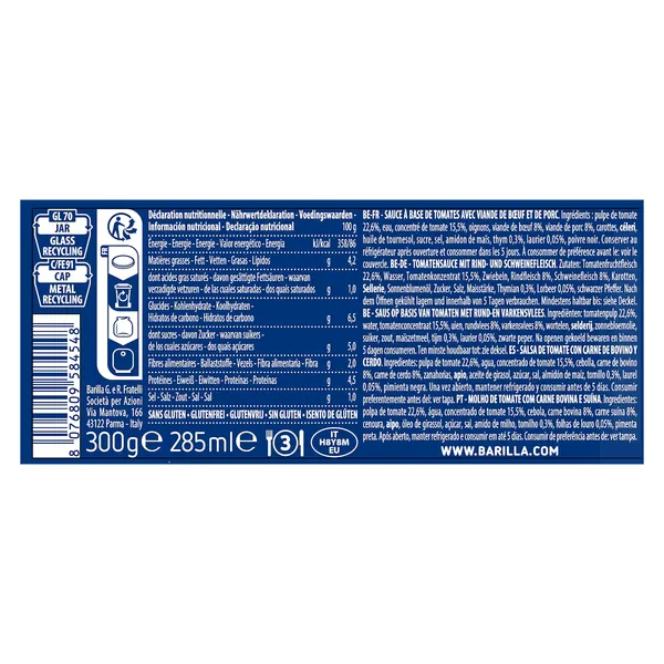 Salsa boloñesa Barilla 300 g 2