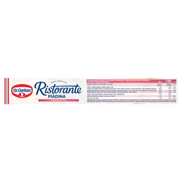 Pizza piadina prosciutto Dr. Oetker Ristorante caja 280 g 2