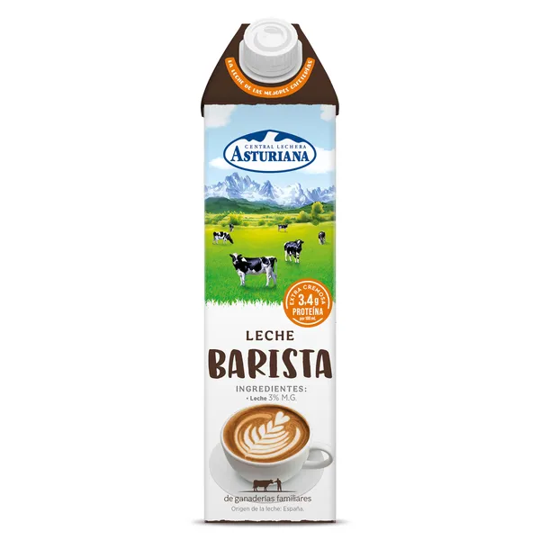 Leche barista Central Lechera Asturiana brik 1 l 2