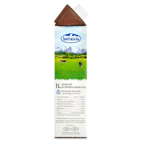 Leche barista Central Lechera Asturiana brik 1 l 3