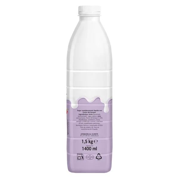 Yogur líquido sabor frutos del bosque Dia Láctea 1.5 Kg 3