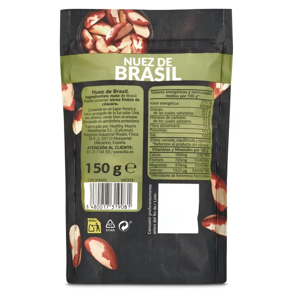 Nuez de Brasil Dia Naturmundo 150 g 3