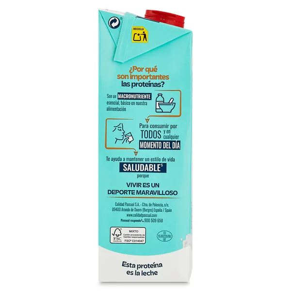 Leche desnatada sin lactosa dinamic protein Pascual 1 L 4