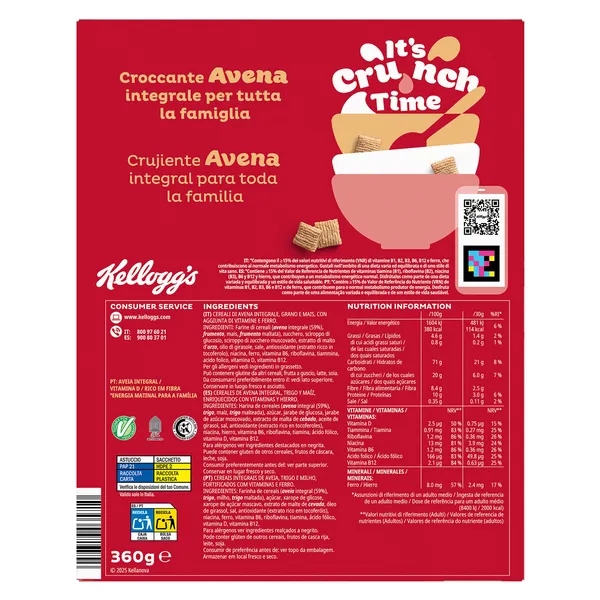 Cereales de avena oaties Kellogg's caja 360 g 3