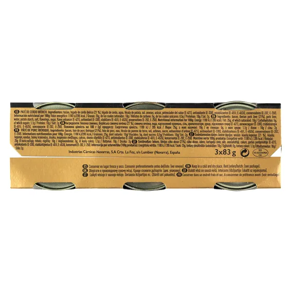 Paté de cerdo ibérico Argal 3 x 83 g 4