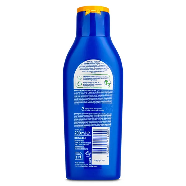 Leche solar protege & hidrata spf 50+ Nivea bote 200 ml 2