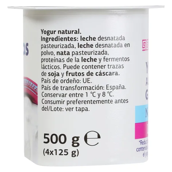 Yogur griego natural ligero Fidias de Dia pack 4 x 125 g 4