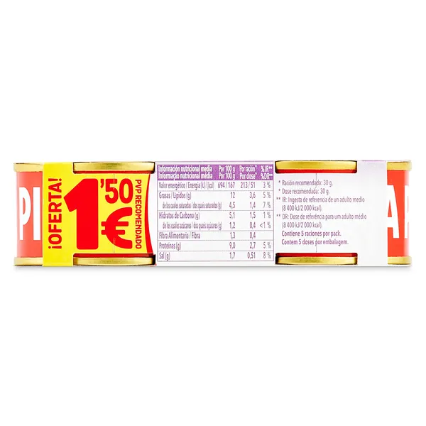 Paté a las finas hierbas La piara pack 2 x 75 g 3