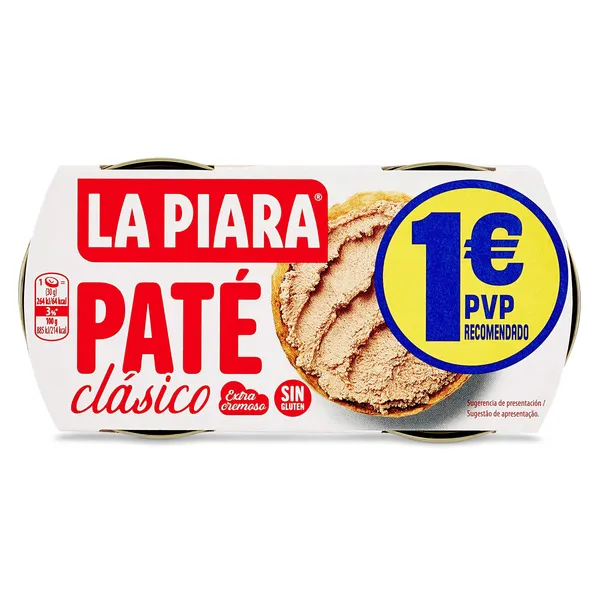 Paté clásico La piara pack 2 x 75 g 2