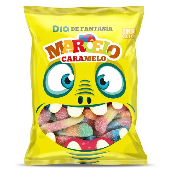 Golosinas gusanos pica Dia Marcelo Caramelo bolsa 100 g 2