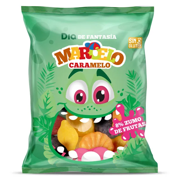 Golosinas fruta tropical con 8% zumo Dia Marcelo Caramelo 100 g 2